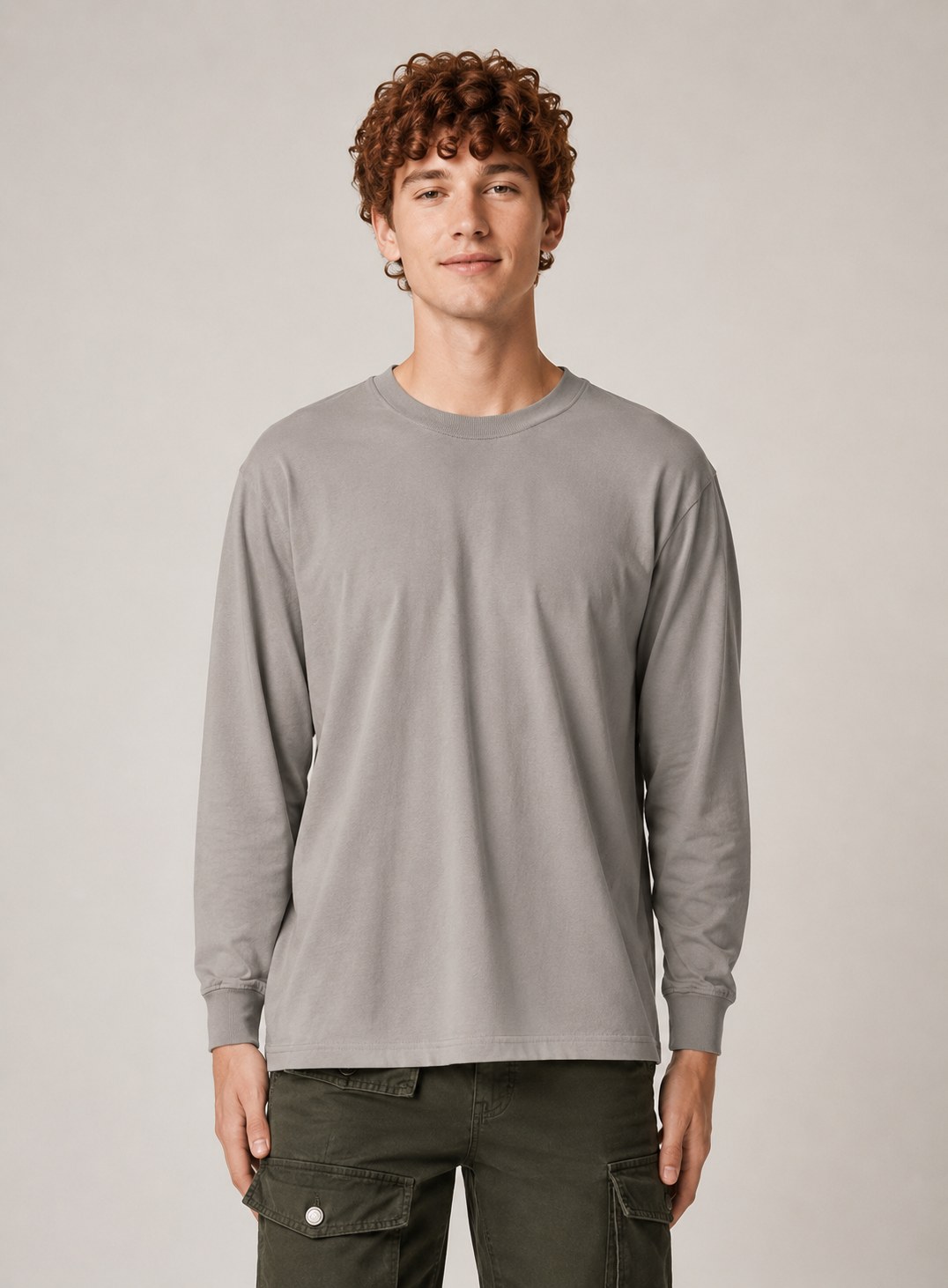 Heavyweight Long Sleeve Tee — Dusty Grey