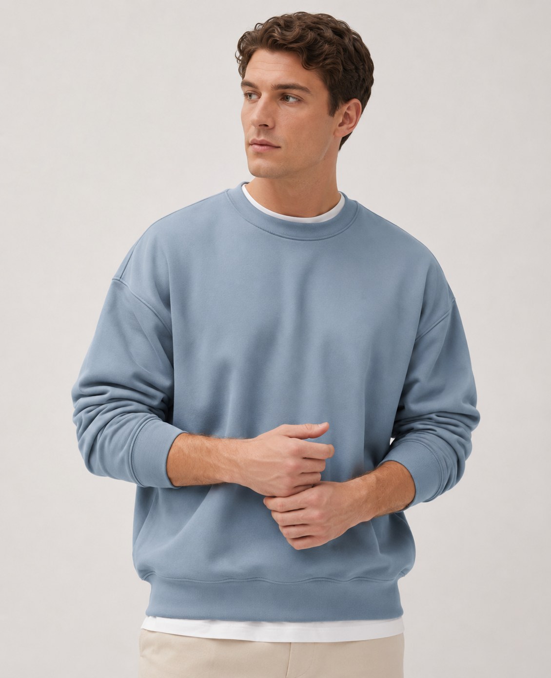 Crewneck Sweatshirt — Dusty Blue